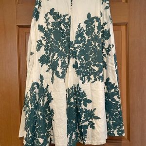 Gap, floral skirt, teal, size 1